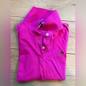 Lilly Pulitzer Fuchsia Shrunken Polo XS top